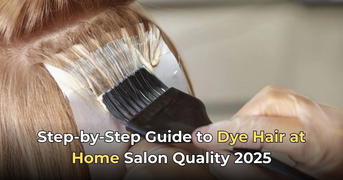 Step-by-Step Guide to Dye Hair at Home Salon Quality 2025